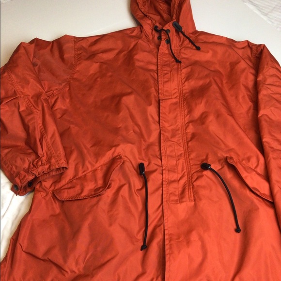 ..Polo Sport Ralph Lauren XL Orange Hooded Full Zip Windbreaker Jacket Coat - Picture 2 of 12